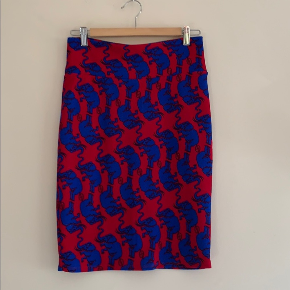 Elephant Pencil Skirt Size Small LulaRoe